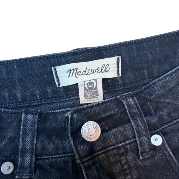Madewell Curvy ’90s Straight Jeans 24P Black High Rise Stretch Denim NWOT - Picture 8 of 10